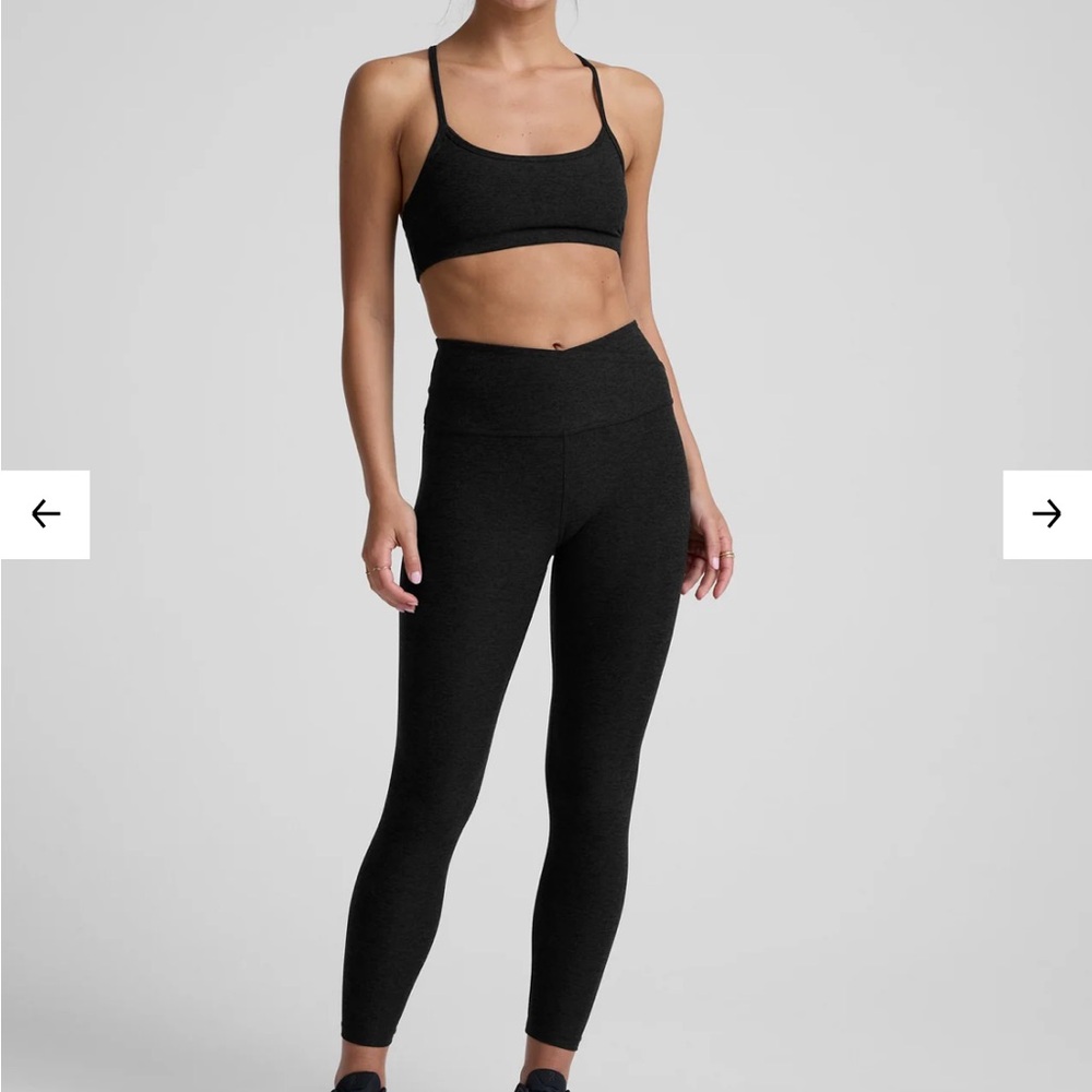 Beyond Yoga Spacedye At Your Leisure High Waisted Midi Legging Darkest Night